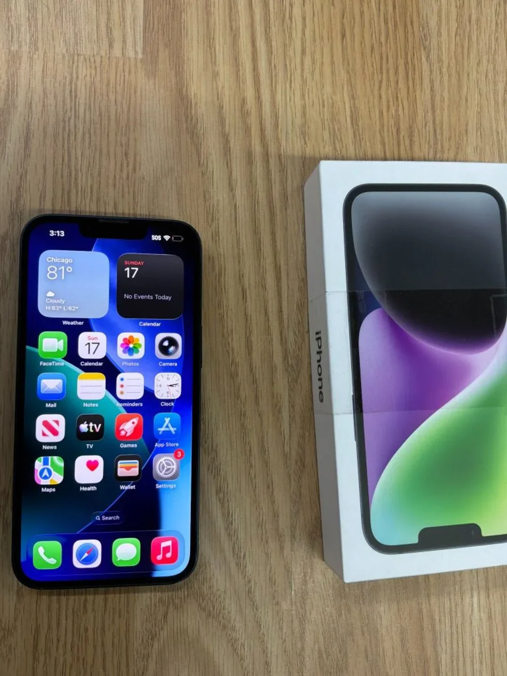 Apple iPhone 14 256GB Unlocked Smartphone Blue iOS 26 w/Box